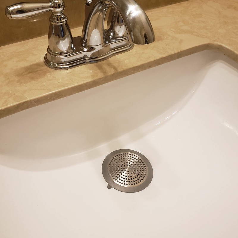 Danco 11040P Bathroom Sink Hair Catcher, Bathtub Drain Protector, Sink