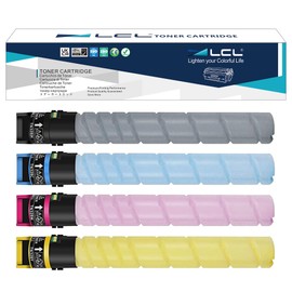 LCL Compatible Toner Cartridge Replacement for Konica Minolta TN626 TN-626K TN626K TN626C TN626M TN626Y ACV1130 ACV1430 ACV1330 ACV1230 bizhub C450i C550i C650i Printers (4-Pack KCMY)