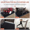 Drum Rug, 4 x 5 Ft Drum Mat with Non-Slip