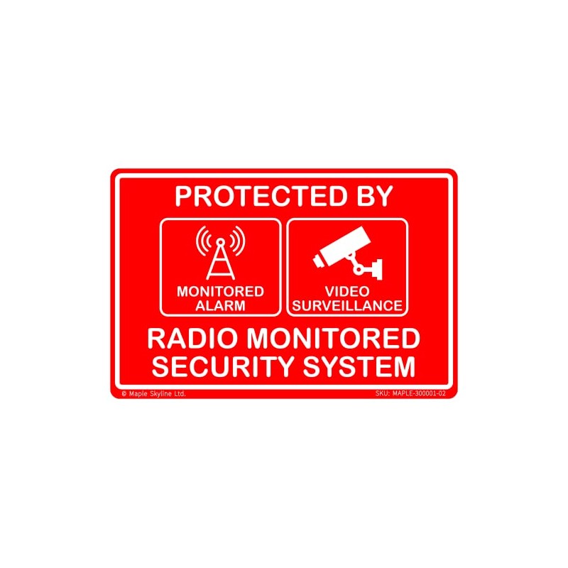 Outdoor Weatherproof Home DIY/Professional Laser Engraved Sign | Radio Monitored