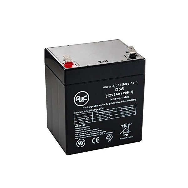 AJC Fiamm FG20451 12V 5Ah Sealed Lead Acid Battery - This is an Brand Replacement