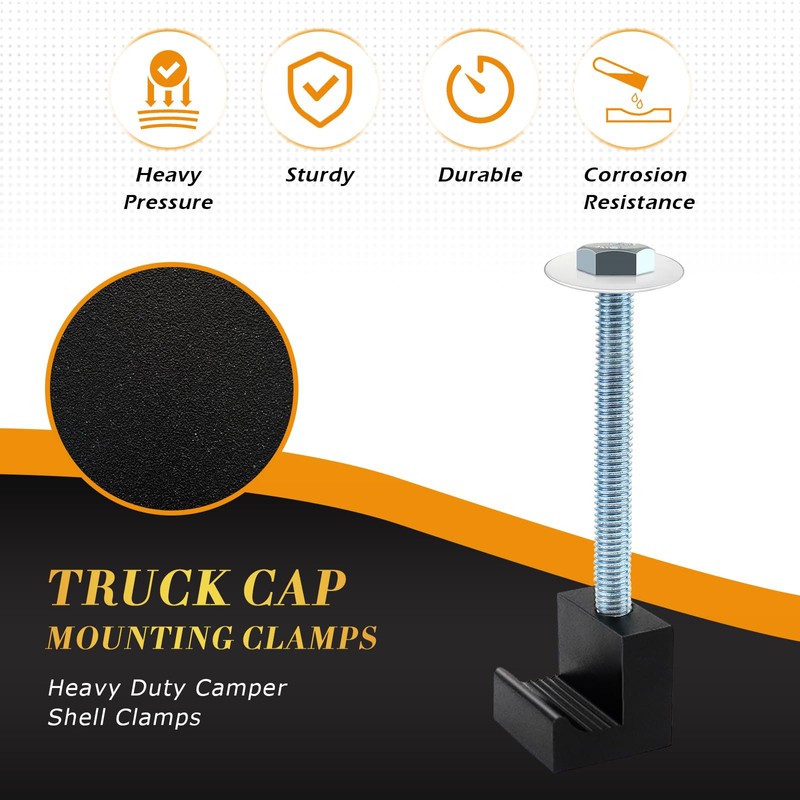 QYMOPAY Truck Tool Box Mounting Kit, No Drill Pickup Truck