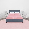 Comfy Nights Super King Fitted Sheet MicroFibre Plain Dyed Easy