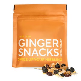 Selefina Spices: Ginger Snacks: Berry Colada, Single-Serve 1.5 oz Pouch