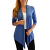 Golden Black Fashion Women's Fly Away Open Front Basic Cardigan