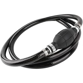 Marine Fuel Line 3/8 Inch 6FT with Primer Bulb Steel Hose Clamps, Universal 3/8" Boat Fuel Line Assembly Kit Compatible with Yamaha Outboard RVs Tractors Caravans Boats Fuel Line