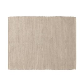 MUJI MDA15A6A Indian Cotton Hand-Woven Placemat/Light Brown Approx. Width 17.7 x Depth 13.8 inches (45 x 35 cm)