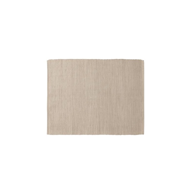 MUJI MDA15A6A Indian Cotton Hand-Woven Placemat/Light Brown Approx. Width 17.7