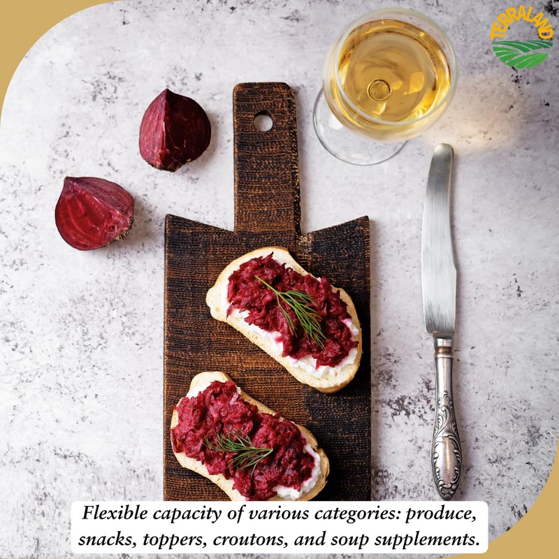 Terraland Beets Crispy Cubes-Original, Crispy & Crunch, Vegan, Idea for