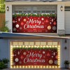 Vrainito 7x16ft Christmas Garage Door Cover with LED String Lights,