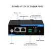 Industrial Din-Rail 802.3bt 60W Gigabit PoE++ Splitter to 12V/4.25A Power