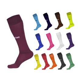 Grip Active Football Long Socks (Large/UK9-12/EU 43-47, Maroon)