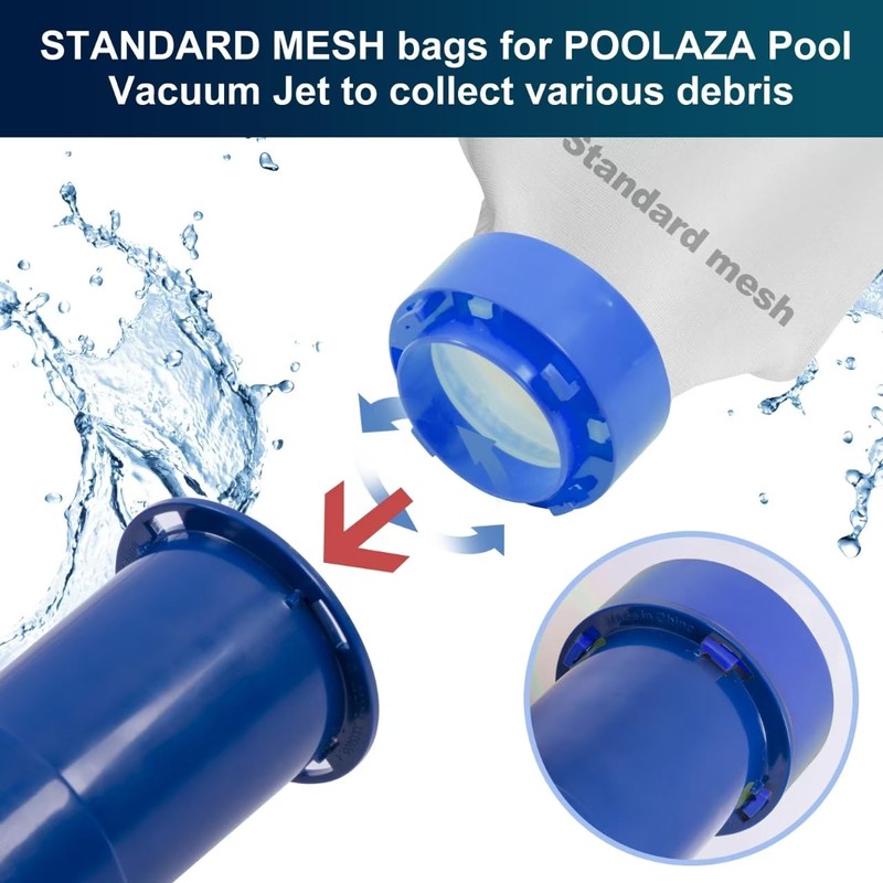 POOLAZA Pool Vacuum Bag Replacement for POOLAZA Pool Vacuum Jet
