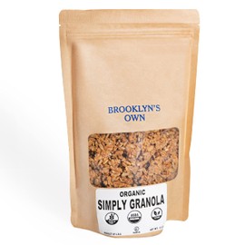 Brooklyn's Own Organic Granola Simply Breakfast Cereal - Gluten-Free Healthy Snacks - 12 Ounce Resealable Eco-Friendly Pack