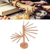 Collapsible Pasta Drying Rack 18 Bars Wooden Spaghetti Stand Dryer