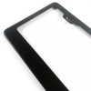 PS-AUTO Matte Black finished stainless steel license plate frame plain