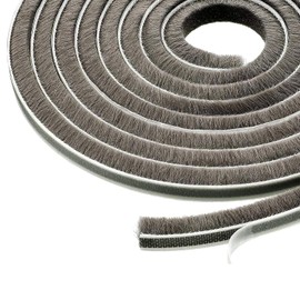 Burlete para Puertas y Ventanas 25M，Cinta Selladora de Espuma para Ventanas y Puertas， Tiras de Sellado Cortavientos Aislante del Frío, Calor, Viento, Polvo, Ruidos e Insectos(9mm X 9mm, Gris)