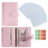 7JI Macaron Binder A6 PU Leather Notebook Binder with 6