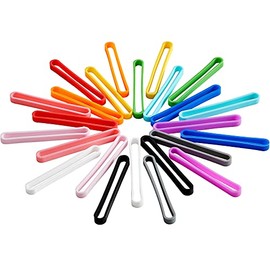 Shappy 36 Piezas Bandas de Goma de Silicona de 3 Pulgadas Bandas Elásticas de Goma para Envolver de Colores Surtidos para Billetera Tarjeta Muñeca Coc