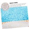 CAXUSD Large Bath Towel Microfiber Beach Towel Mandala Round Tapestry