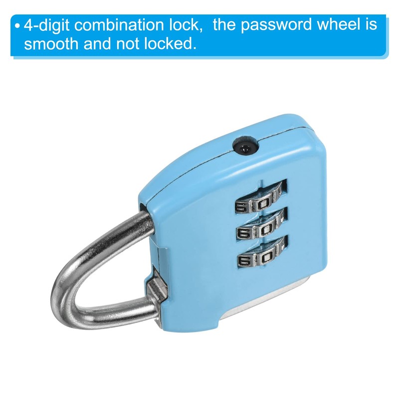 PATIKIL Security Steel Cable with 3 Digit Combination Lock, Travel