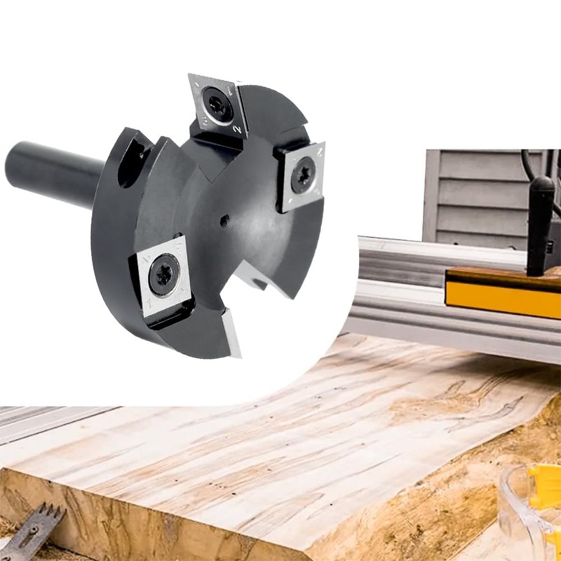 SICWOOD Slab Flattening Router Bits 1/2 Shank, 2-1/2”Cut Dia, 2+2
