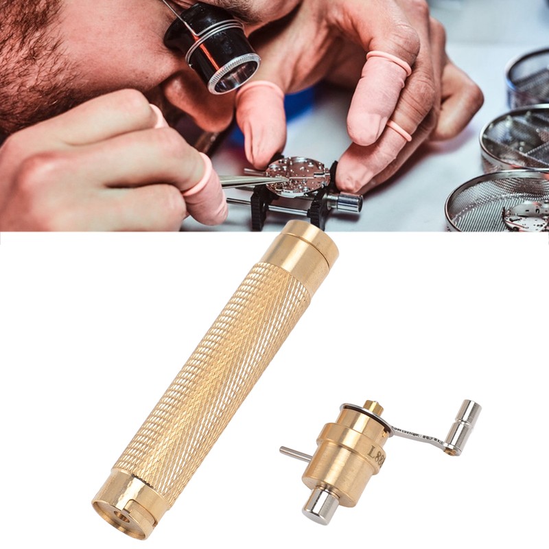 Watch Mainspring Winder Set DIY Watchmaker Tools Brass Watch Winding