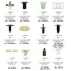 CCLIFE Door Trim Clips Assortment Body Trim Mounting Clips Set