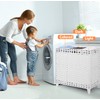 Laundry Hamper with 3 Removable Liner Bags; 132L Handwoven Rattan