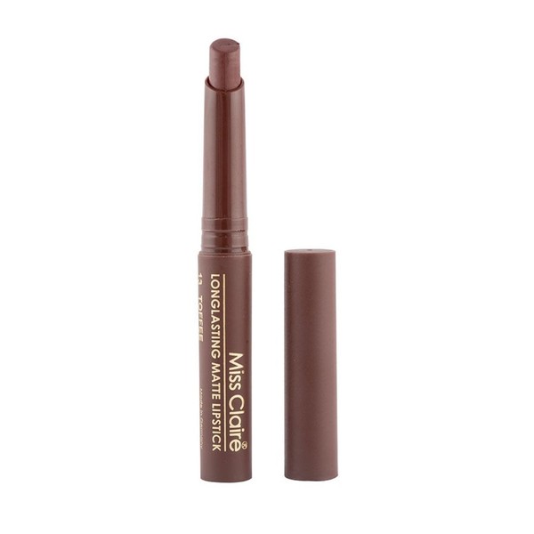 Miss Claire Longlasting Matte Lipstick Cocoa 07, Brown, 2.5 Grams,