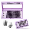 B&Q Z15 Eyelash Extensions, 84 Pieces, DIY Individual Eyelashes/Lash Clusters