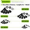 K Kwokker 2410Pcs M2 M3 M4 M5 Nuts and Bolts
