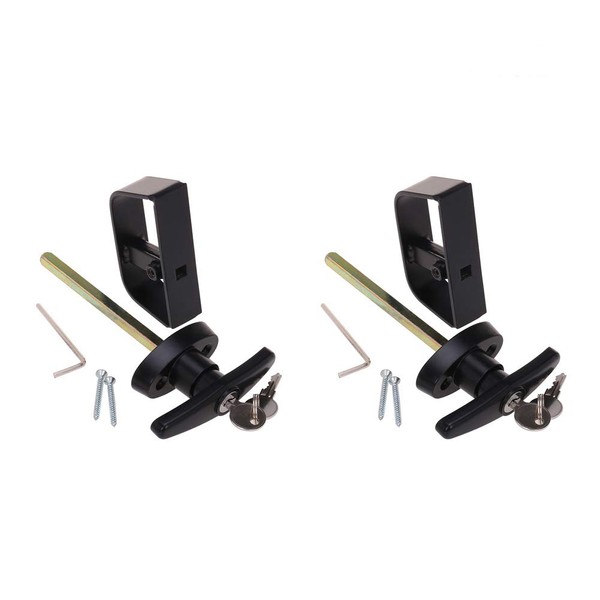 StartFine 6½" T-Handle Lock Shed Door Handle with Lock Shed
