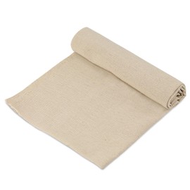 Needlework Fabric, Natural Linen Fabric, (59In x 19In) Large Size Linen Fabric Cloth Embroidery Linen Fabric Cross Stitch Aida Cloth for Making Garment Craft Upholstery Flower Pot Decoration