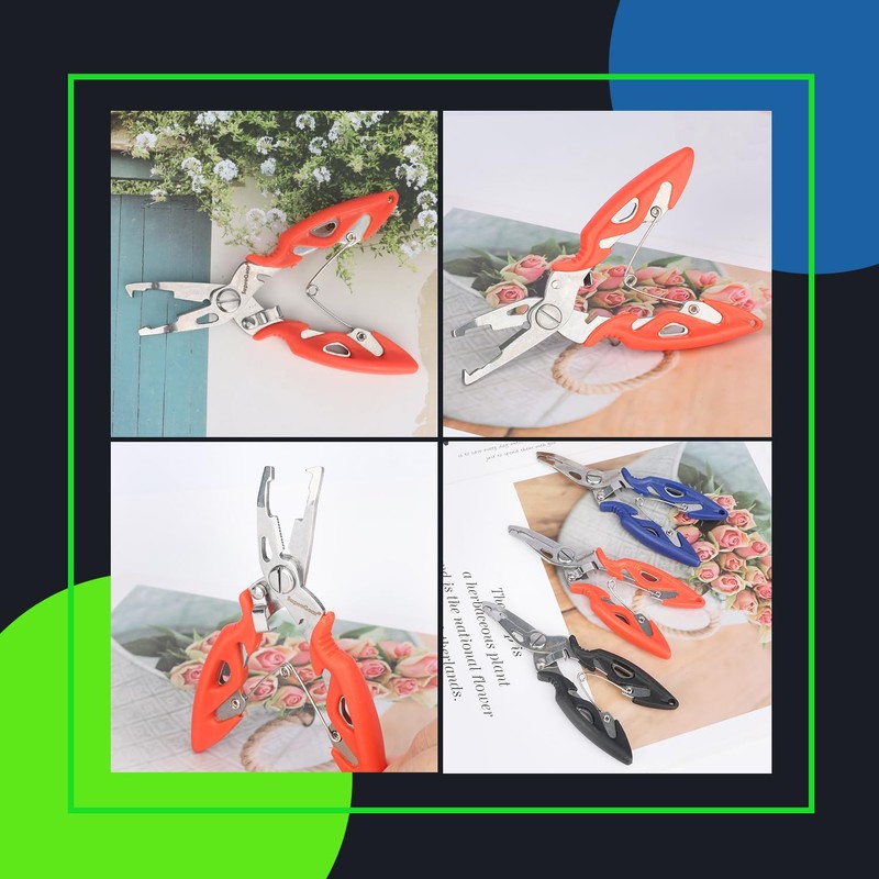 supregear Mini Fishing Pliers, Multi-Function Stainless Steel Tools with Split