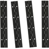 4Pcs 8 Inch Continuous & Piano Hinges, Black Stainless Steel