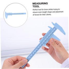 TOVINANNA 2pcs Accurate Eyebrow Ruler for Shaping Makeup Tool Vernier Caliper for Symmetrical Brows
