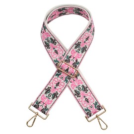 Gufenlus Purse Straps Replacement Wide Crossbody Shoulder Strap for Bags Purse Extender Accessories Guitar Straps (Gold Buckle-Color 002, 2")