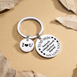 Waeceip Mum Gifts Mother Keyring from Daughter Son Mother Mom Mama Mummy Gifts Birthday Mother's Day Gifts (To My Mum)