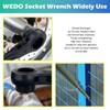 WEDO 24mm Scaffold Podger Ratchet Wrench, One Side Socket Wrench,