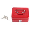 Cash Box with Money Tray Metal Storage Safe Lock Box