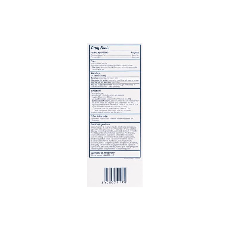 Cerave Sunscreen Face Spf Ounce Hydrating 100 Mineral Fragrance Free