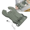 Back Heating Pad Dark Grey Soft Plush Hands Free Design