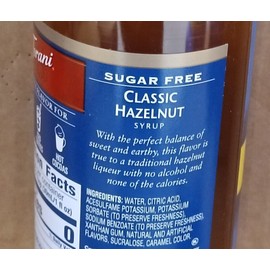 Torani Sugar-Free Syrup, Hazelnut, 25.4-Ounce Bottles (Pack of 3)