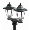 Ideaworks 3-in-1 Solar Lamp Post Light, Plastic, Black