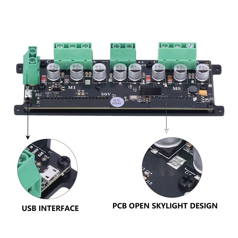 Motor Control Module Dual Drive Controller Board Brushless FOC BLDC