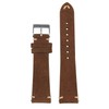 StrapsCo Hand-Stitched Suede Leather Quick Release Watch Band Strap -