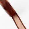 Organza Ribbon with Satin Edge, brown, 25mm