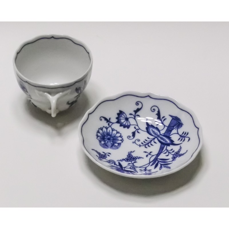 BOHEMIA BLUE ONION CBO12 Cup & Saucer 1 Guest