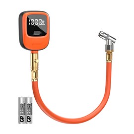 ETENWOLF T600 Digital Tire Pressure Gauge 0-250 PSI, ANSI B40.7 2A Grade High Precision(Plus-Minus 1%),Tire Gauge for Tire Pressure with Rubber Hose, Replaceable AA Batteries